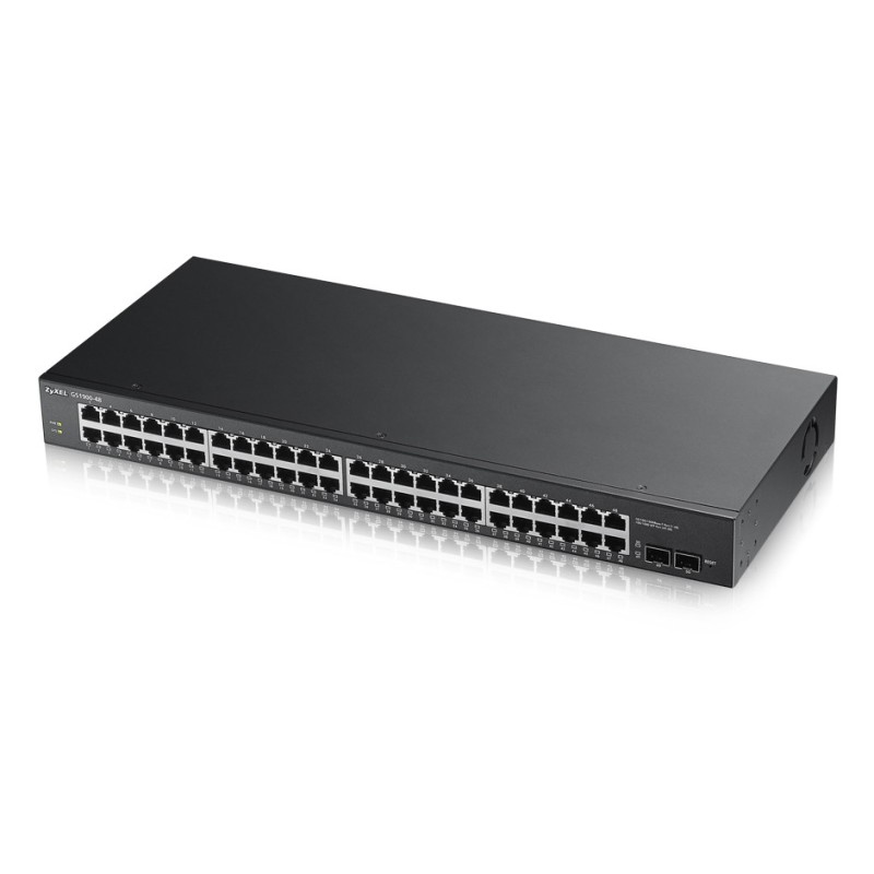 Zyxel GS1900-48-EU0102F commutateur réseau L2 Gigabit Ethernet (10/100/1000) Noir Zyxel GS1900-48-EU0102F commutateur réseau L2 Gigabit Ethernet (10/100/1000) Noir