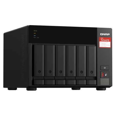 QNAP TVS-675 NAS Tower ZhaoXin KaiXian KX-6000 KX-U6580 8 Go DDR4 0 To QuTS hero Noir