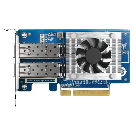 QNAP QXG-25G2SF-CX6 carte réseau Interne Fibre 25000 Mbit/s