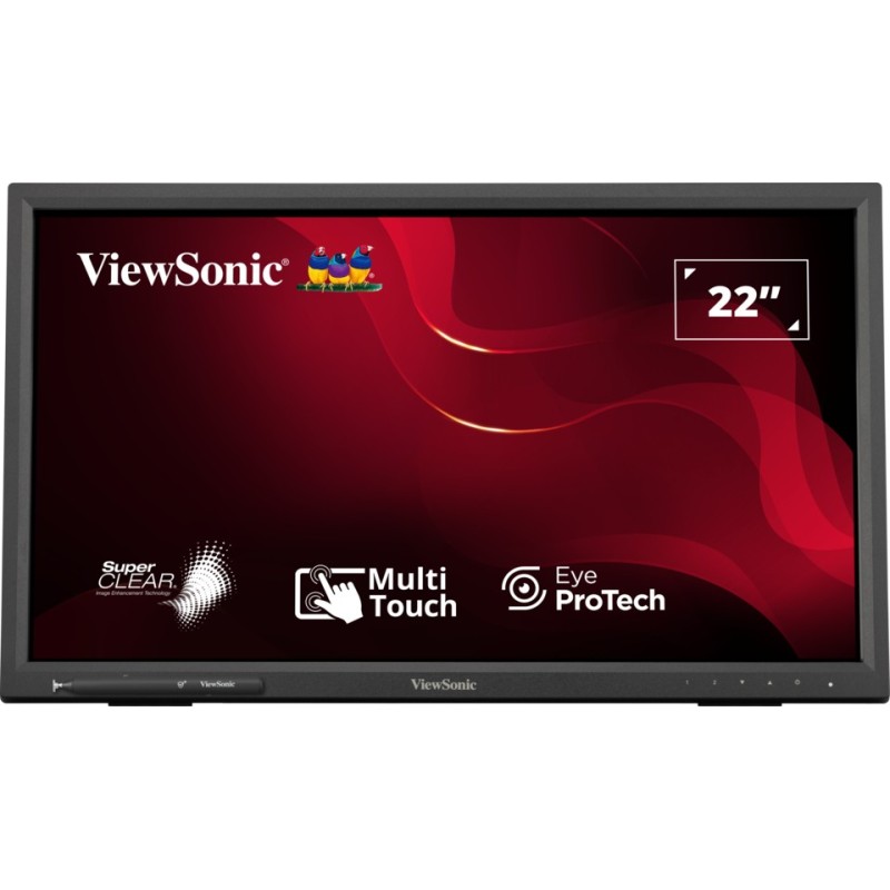 Viewsonic TD2223-2 écran plat de PC 55,9 cm (22") 1920 x 1080 pixels Full HD LCD Écran tactile Noir Viewsonic TD2223-2 écran plat de PC 55,9 cm (22") 1920 x 1080 pixels Full HD LCD Écran tactile Noir