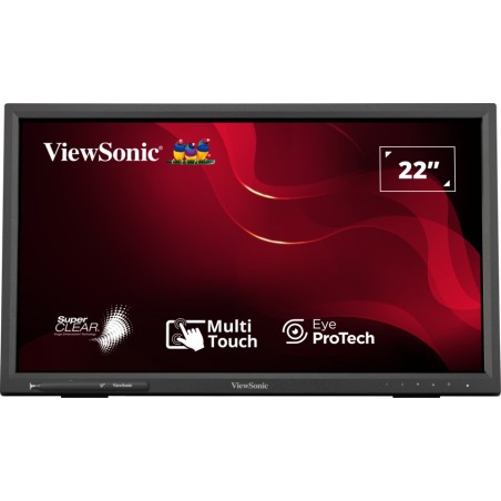 Viewsonic TD2223-2 écran plat de PC 55,9 cm (22") 1920 x 1080 pixels Full HD LCD Écran tactile Noir