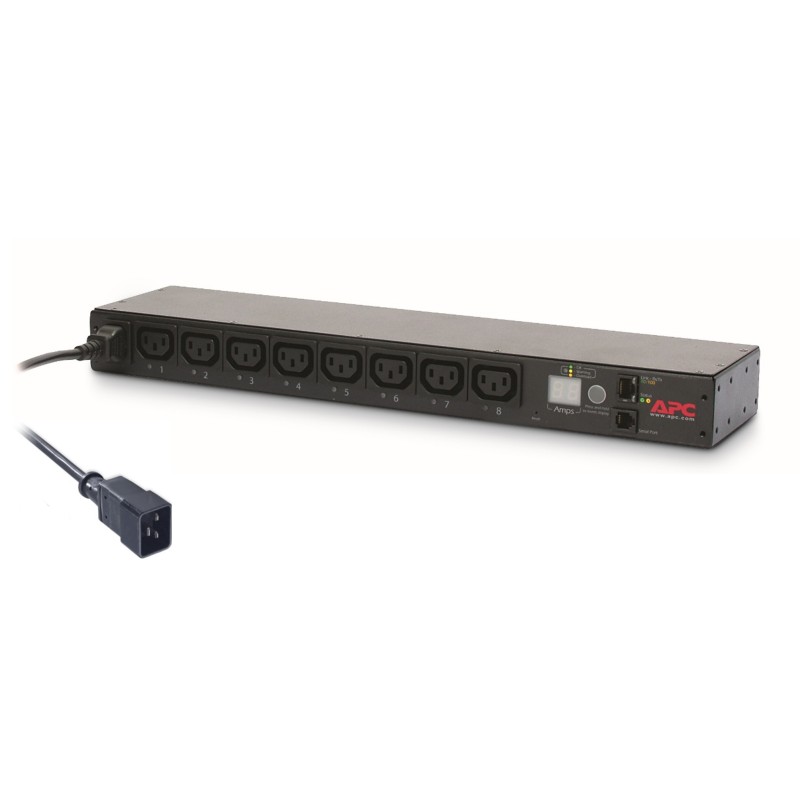 APC Netshelter - Bandeau de prises commutées rackable - 1U 16A 208-230V - 8xC13 APC Netshelter - Bandeau de prises commutées rackable - 1U 16A 208-230V - 8xC13