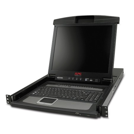 APC Console LCD pour rack 17" avec commutateur KVM analogique intégré 16 ports