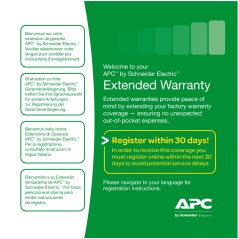 APC Service Pack 3 Year Extended Warranty 3 année(s)