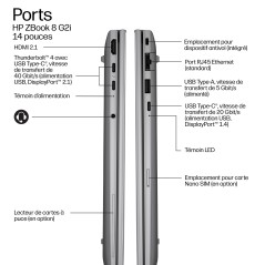 HP DW8D7ET laptop Argent