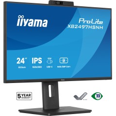iiyama ProLite XB2497HSNH-B1 24IN IPS LCD 4MS 1920X1080 350CD M2 HDMI DP USB 2 écran plat de PC 60,5 cm (23.8") 1920 x 1080