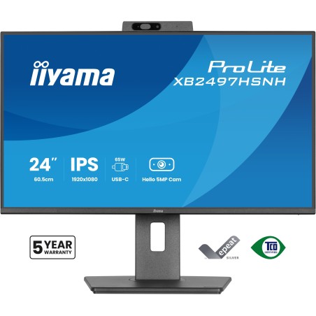 iiyama ProLite XB2497HSNH-B1 24IN IPS LCD 4MS 1920X1080 350CD/M2 HDMI/DP/USB 2 écran plat de PC 60,5 cm (23.8") 1920 x 1080