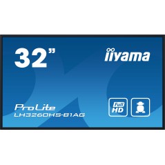 iiyama LH3260HS-B1AG Écran d'affichage dynamique Carte A numérique 80 cm (31.5") LED Wifi 500 cd/m² Full HD Noir Intégré dans