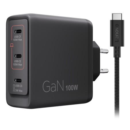Lenovo 40AW100BEU chargeur d'appareils mobiles Universel Noir Secteur Intérieure