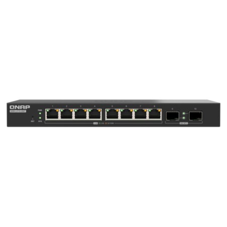 QNAP QSW-L2110-2S8T commutateur réseau Géré Bureau Noir