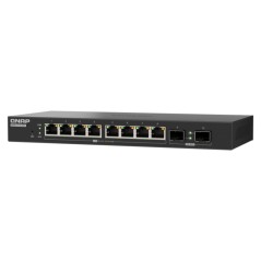 QNAP QSW-L2110-2S8T commutateur réseau Géré Bureau Noir