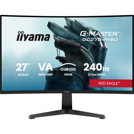 iiyama G-MASTER GC2784HSU-B1 écran plat de PC 68,6 cm (27") 1920 x 1080 pixels Full HD LCD Noir