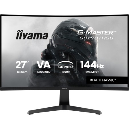 iiyama G-MASTER GC2781HSU-B1 écran plat de PC 68,6 cm (27") 1920 x 1080 pixels Full HD LCD Noir