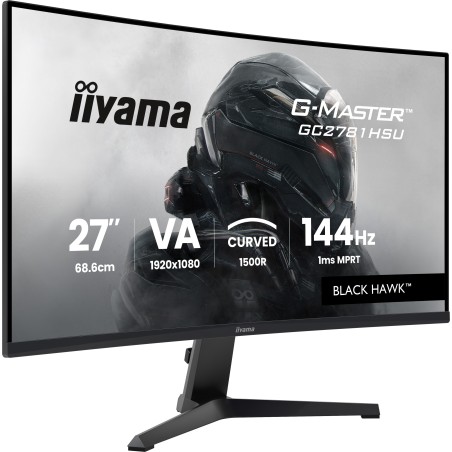iiyama G-MASTER GC2781HSU-B1 écran plat de PC 68,6 cm (27") 1920 x 1080 pixels Full HD LCD Noir