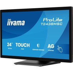 iiyama ProLite T2438MSC-B2 écran plat de PC 60,5 cm (23.8") 1920 x 1080 pixels Full HD LED Écran tactile Noir