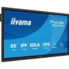 iiyama TE6515A-B2AG Écran d'affichage dynamique En forme de kiosk 163,8 cm (64.5") Wifi 550 cd m² 4K Ultra HD Noir Écran