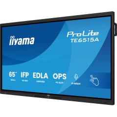 iiyama TE6515A-B2AG Écran d'affichage dynamique En forme de kiosk 163,8 cm (64.5") Wifi 550 cd/m² 4K Ultra HD Noir Écran