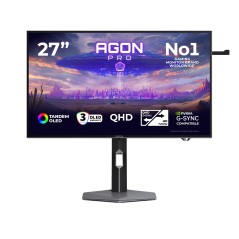 AOC AGON PRO AGP277QKDC écran plat de PC 67,3 cm (26.5") 2560 x 1440 pixels Quad HD OLED Gris