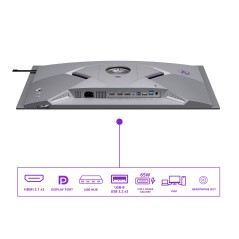 AOC AGON PRO AGP277QKDC écran plat de PC 67,3 cm (26.5") 2560 x 1440 pixels Quad HD OLED Gris