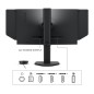 ZOWIE XL2566X+ écran plat de PC 62,2 cm (24.5") 1920 x 1080 pixels Full HD Noir
