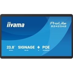 iiyama ProLite S2425AS-B1P Écran plat de signalisation numérique 60,5 cm (23.8") LCD Wifi 500 cd m² Full HD Noir Intégré dans