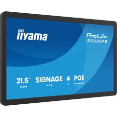 iiyama ProLite S2225AS-B1P Écran plat de signalisation numérique 54,6 cm (21.5") LCD Wifi 500 cd/m² Full HD Noir Intégré dans