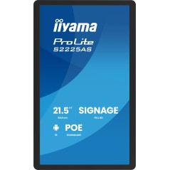 iiyama ProLite S2225AS-B1P Écran plat de signalisation numérique 54,6 cm (21.5") LCD Wifi 500 cd m² Full HD Noir Intégré dans