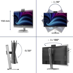 Philips 27B2U4601H 00 écran plat de PC 68,6 cm (27") 2560 x 1440 pixels