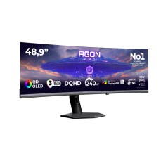 AOC 48.9' AGON PRO AGP497UCZD écran plat de PC 124,2 cm (48.9") 5120 x 1440 pixels Gris