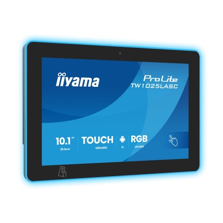 iiyama ProLite TW1025LASC-B3PNR écran plat de PC 25,6 cm (10.1") 1280 x 800 pixels WXGA LED Écran tactile Multi-utilisateur Noir