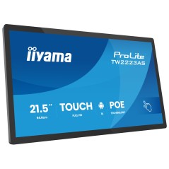 iiyama TW2223AS-B3P Écran d'affichage dynamique Écran plat interactif 54,6 cm (21.5") Wifi 450 cd m² Full HD Noir Écran tactile