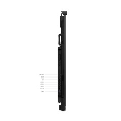 Lenovo ThinkVision T75 écran plat de PC 190,5 cm (75") 3840 x 2160 pixels 4K Ultra HD LED Écran tactile Noir