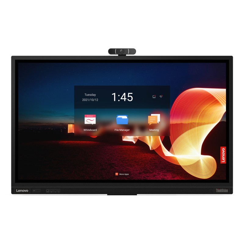 Lenovo ThinkVision T65 écran plat de PC 165,1 cm (65") 3840 x 2160 pixels 4K Ultra HD LED Écran tactile Noir