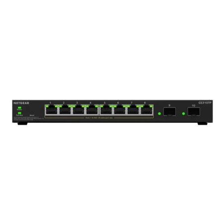 NETGEAR GS310TPv2 Géré L2/L3 Gigabit Ethernet (10/100/1000) Connexion Ethernet, supportant l'alimentation via ce port (PoE)
