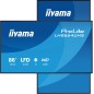 iiyama LH8664UHS-B3AG Écran d'affichage dynamique Écran plat de signalisation numérique 2,17 m (85.6") Wifi 500 cd/m² 4K Ultra iiyama LH8664UHS-B3AG Écran d'affichage dynamique Écran plat de signalisation numérique 2,17 m (85.6") Wifi 500 cd/m² 4K Ultra
