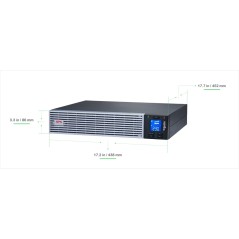 APC Easy UPS SRV - Onduleur on-line 1kVA Bat Lithium-Ion Tour Rack 1 ph 230V - IEC