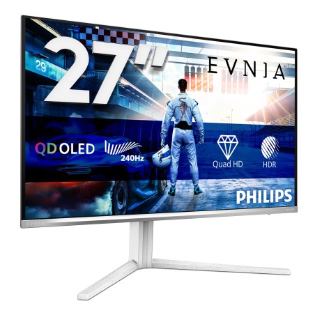 Philips Evnia 6000 27M2N6501L/00 écran plat de PC 67,3 cm (26.5") 2560 x 1440 pixels Quad HD QD-OLED Blanc
