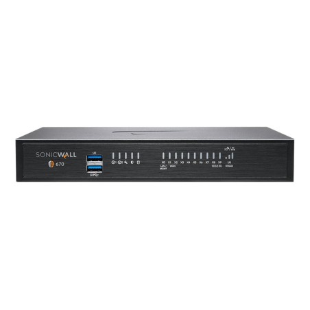 SONICWALL TZ670 WITH 8X5 SUPPORT 1YR