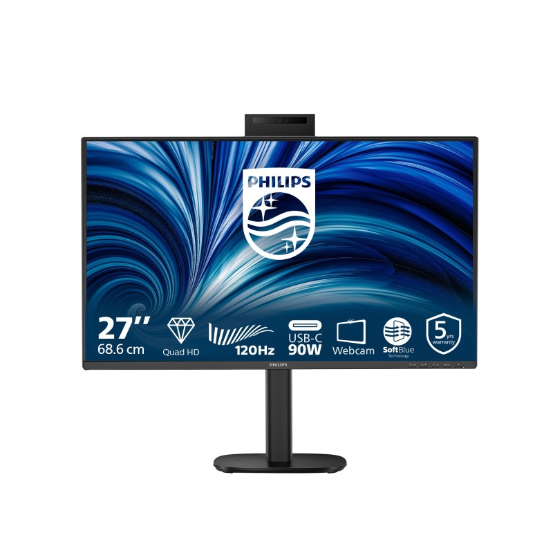 Philips 3000 series 27B2U3601H/00 écran plat de PC 68,6 cm (27") 2560 x 1440 pixels Quad HD LCD Noir Philips 3000 series 27B2U3601H/00 écran plat de PC 68,6 cm (27") 2560 x 1440 pixels Quad HD LCD Noir