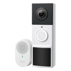 TP-Link Tapo Video Doorbell Camera Noir, Blanc
