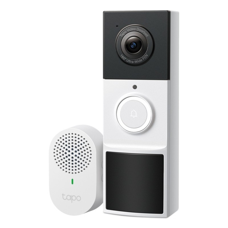 TP-Link Tapo Video Doorbell Camera Noir, Blanc TP-Link Tapo Video Doorbell Camera Noir, Blanc