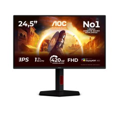 AOC G4 25G4KUR écran plat de PC 62,2 cm (24.5") 1920 x 1080 pixels Full HD LED Noir, Rouge