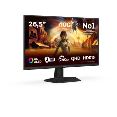 AOC G4 Q27G41ZDF écran plat de PC 67,3 cm (26.5") 2560 x 1440 pixels Quad HD QD-OLED Noir, Rouge