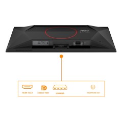 AOC G4 Q27G41ZDF écran plat de PC 67,3 cm (26.5") 2560 x 1440 pixels Quad HD QD-OLED Noir, Rouge