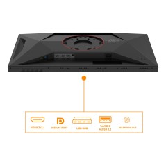 AOC G4 U27G4XM écran plat de PC 68,6 cm (27") 3840 x 2160 pixels 4K Ultra HD LED Noir, Rouge