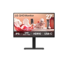 LG 27BA75QB-B.AEU écran plat de PC 68,6 cm (27") 2560 x 1440 pixels Wide Quad HD LED Noir