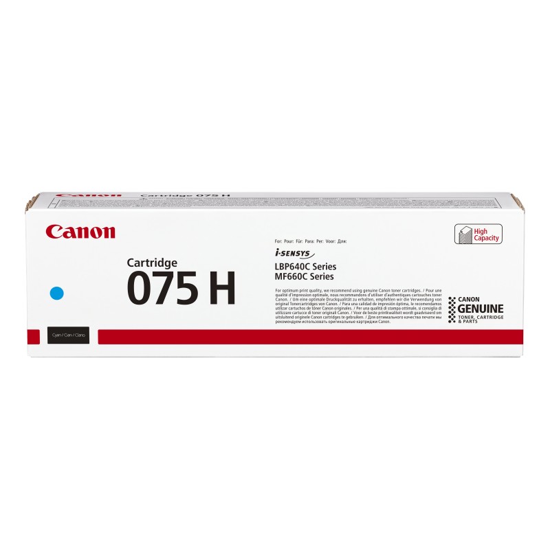 Canon 075 H Cartouche de toner 1 pièce(s) Original Cyan