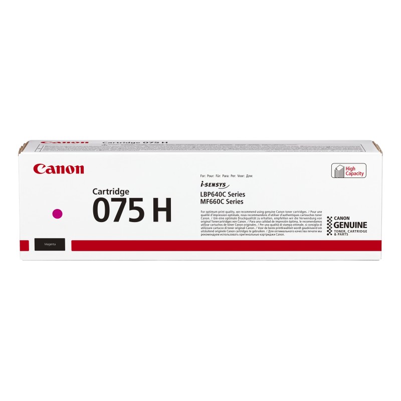 Canon 075 H Cartouche de toner 1 pièce(s) Original Magenta Canon 075 H Cartouche de toner 1 pièce(s) Original Magenta