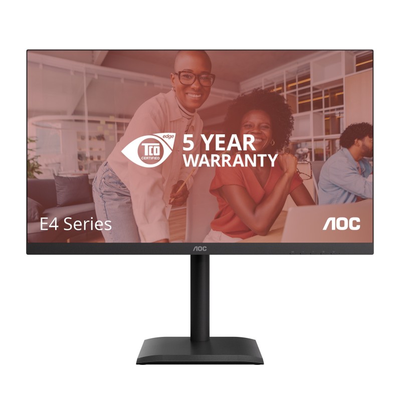 AOC E4 U27E4CV écran plat de PC 68,6 cm (27") 3840 x 2160 pixels 4K Ultra HD LED Noir AOC E4 U27E4CV écran plat de PC 68,6 cm (27") 3840 x 2160 pixels 4K Ultra HD LED Noir