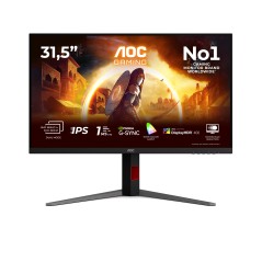 AOC G4 U32G4U écran plat de PC 80 cm (31.5") 3840 x 2160 pixels 4K Ultra HD Noir, Rouge